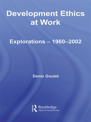 cover image of Development Ethics at Work